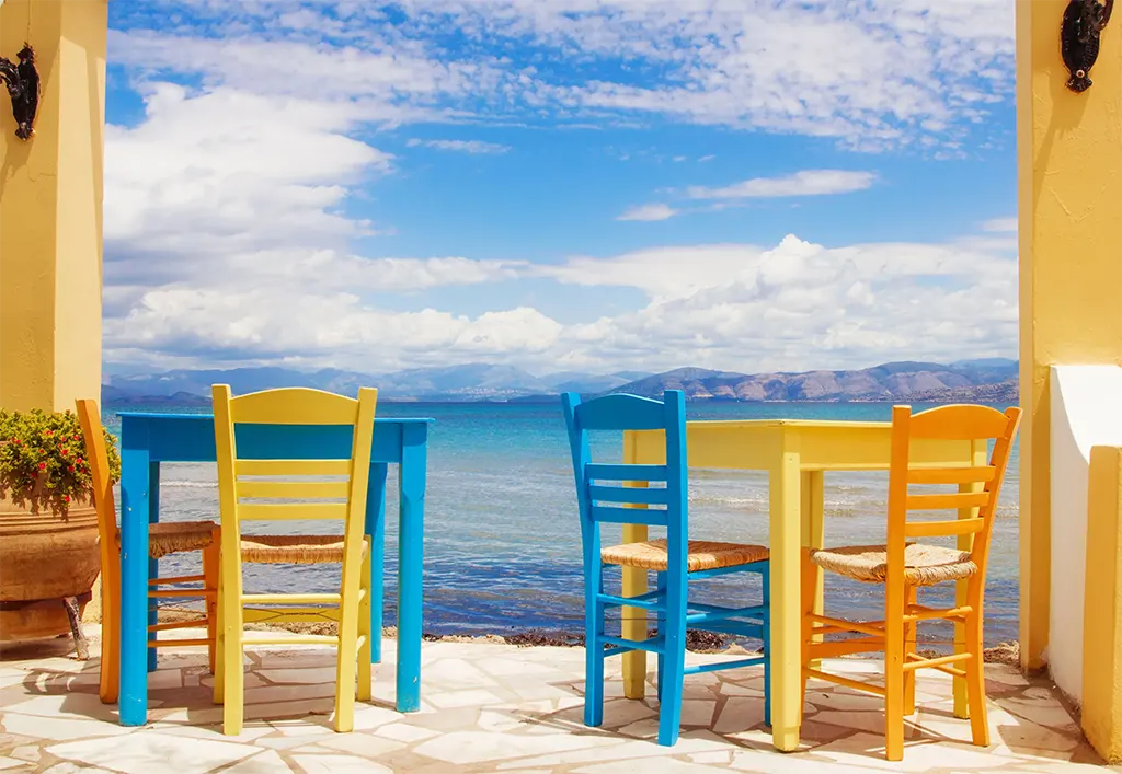 Colorful Corfu Restaurant